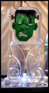 Frankenstein Ice Luge with color
