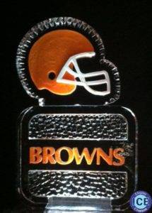 Cleveland Browns Logo Ice sculpture with Color